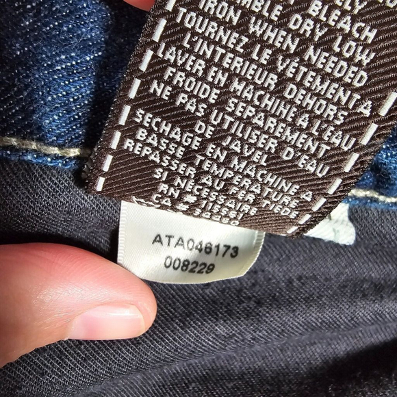 7 For All Mankind Austyn Jeans Mens 33 (Fits 32x28) Blue Straight Medium Wash - Picture 7 of 13